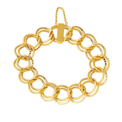 Samanyolu 14K Plain Gold Bracelet