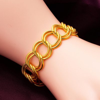 Samanyolu 14K Plain Gold Bracelet - 14K - 13.85g - EZ Gold
