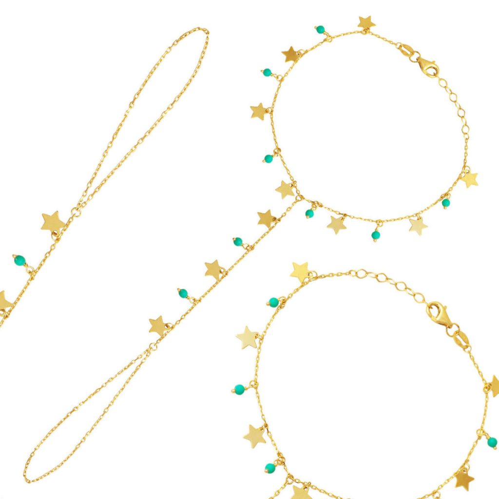Shakira sans Pierre Shahmaran Or Bracelet