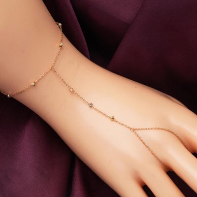 Şahmeran Dorique Or Bracelet fin Rose Zincirli 14 Carats - 14K - 1.47g - EZ Gold