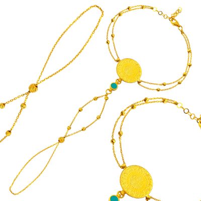 Quarter Goldlı 22K Şahmeran Bracelet