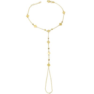 Square Top Goldlı Şahmeran Bracelet