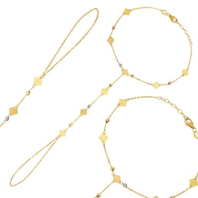 Modern Design Şahmeran 14K Gold Bracelet