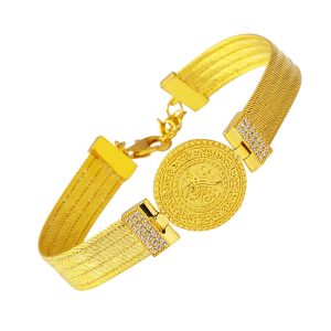 Tughra Trabzon Woven 22 Karat Gold Bracelet