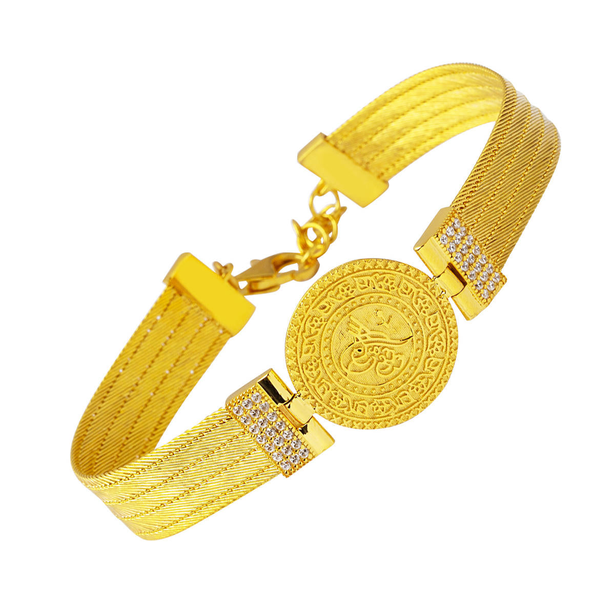 Tughra Trabzon Woven 22 Karat Gold Bracelet