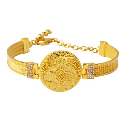 with Monogram 14K Gold Trabzon Mesh Bracelet