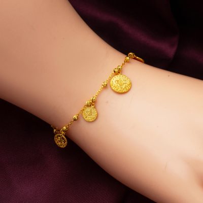 14K with Monogram Doric Gold Bracelet - 14K - 3.46g - EZ Gold