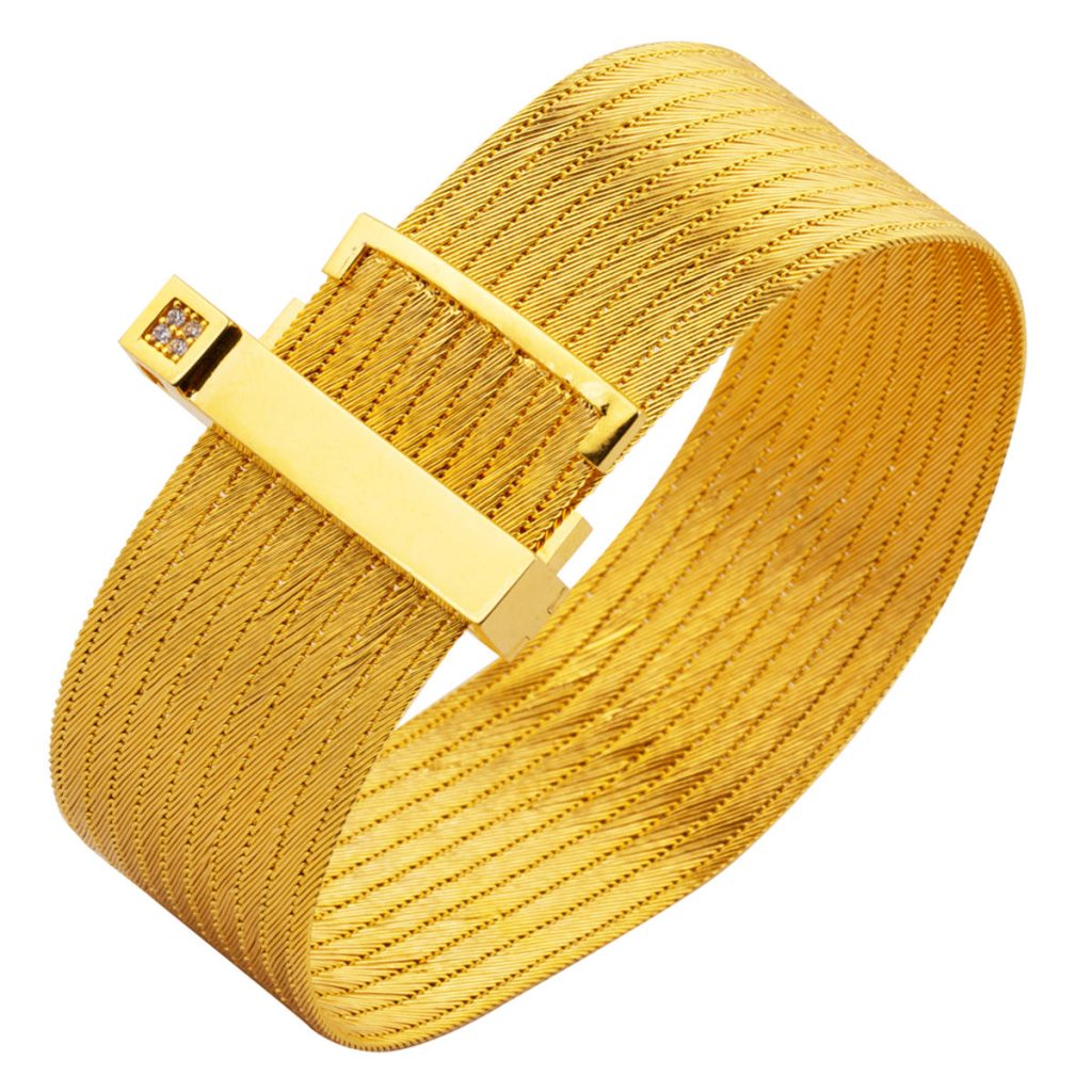 14 Carats Lunearlanabilir Trabzon Tresse Bracelet 11 Rangs