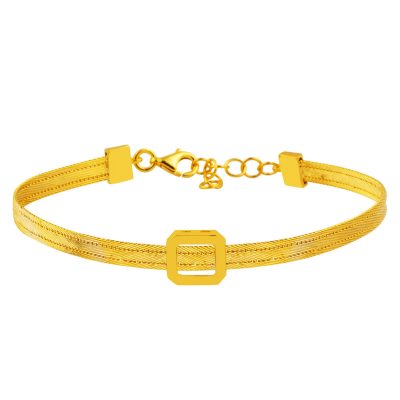 14K 3 Row Trabzon Mesh Bracelet Gold