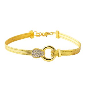 Trendy 14 Karat Trabzon Woven Bracelet