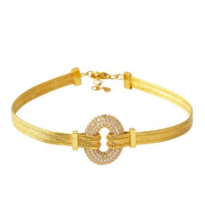 Hoop Trabzon Woven 22 Karat Gold Bracelet