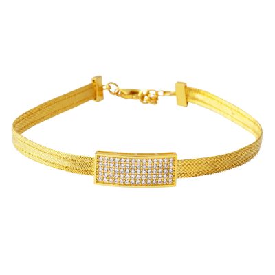 River 22K Gold Trabzon Mesh Bracelet