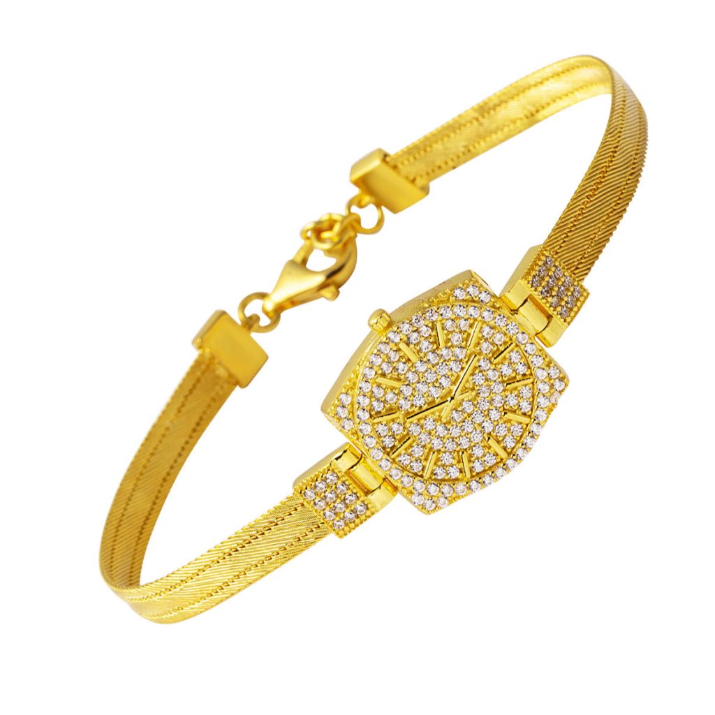 Saat Görünümlü 22 Carats Trabzon Tresse Bracelet