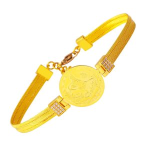 Half Reşatlı 22 Karat Trabzon Woven Gold Bracelet