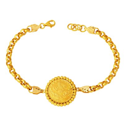 Reşat Half Goldlı Doc Zincirli 22K Bracelet