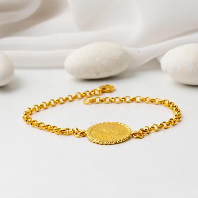 22K Gold Quarter Reşatlı Bracelet - 22K - 5.15g - EZ Gold