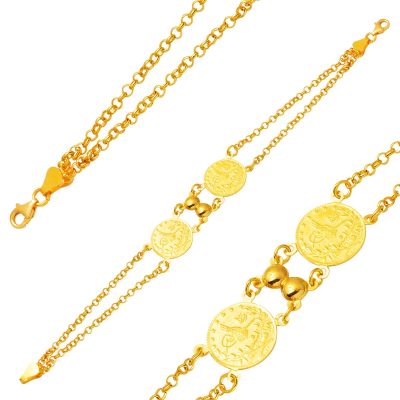 2 Quarter Reşat Goldlı 22K Bracelet