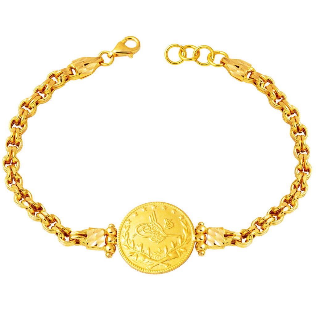 Ottoman Half Resat Gold 22 Karat Bracelet