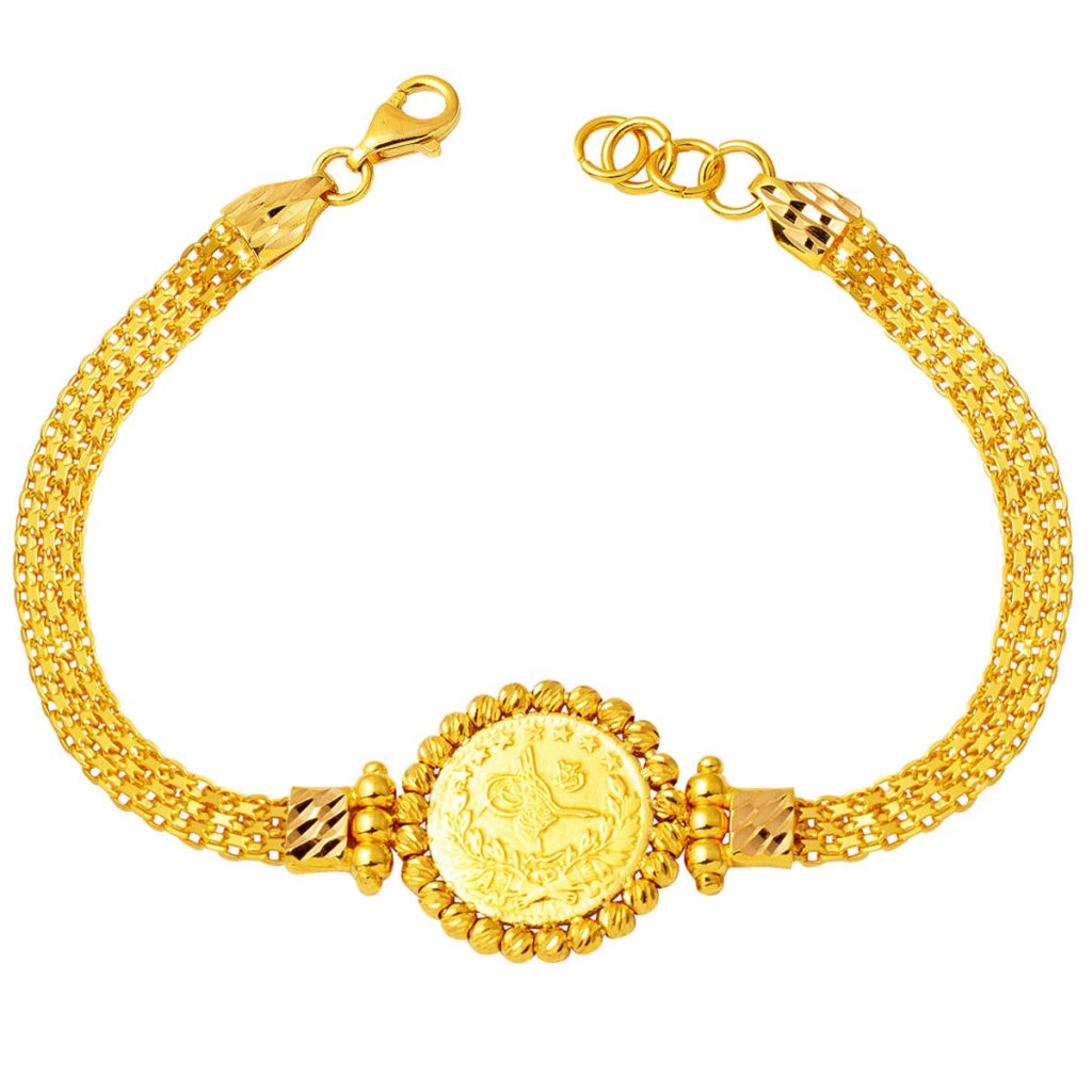 Quarter Gold 22 Karat Gold Bracelet
