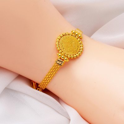 Çeyrek Altınlı 22 Ayar Altın Bileklik - 22K - 9.8g - EZ Gold