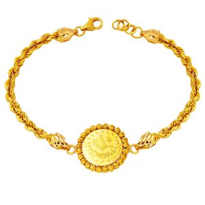 Half Resat 22 Karat Gold Bracelet