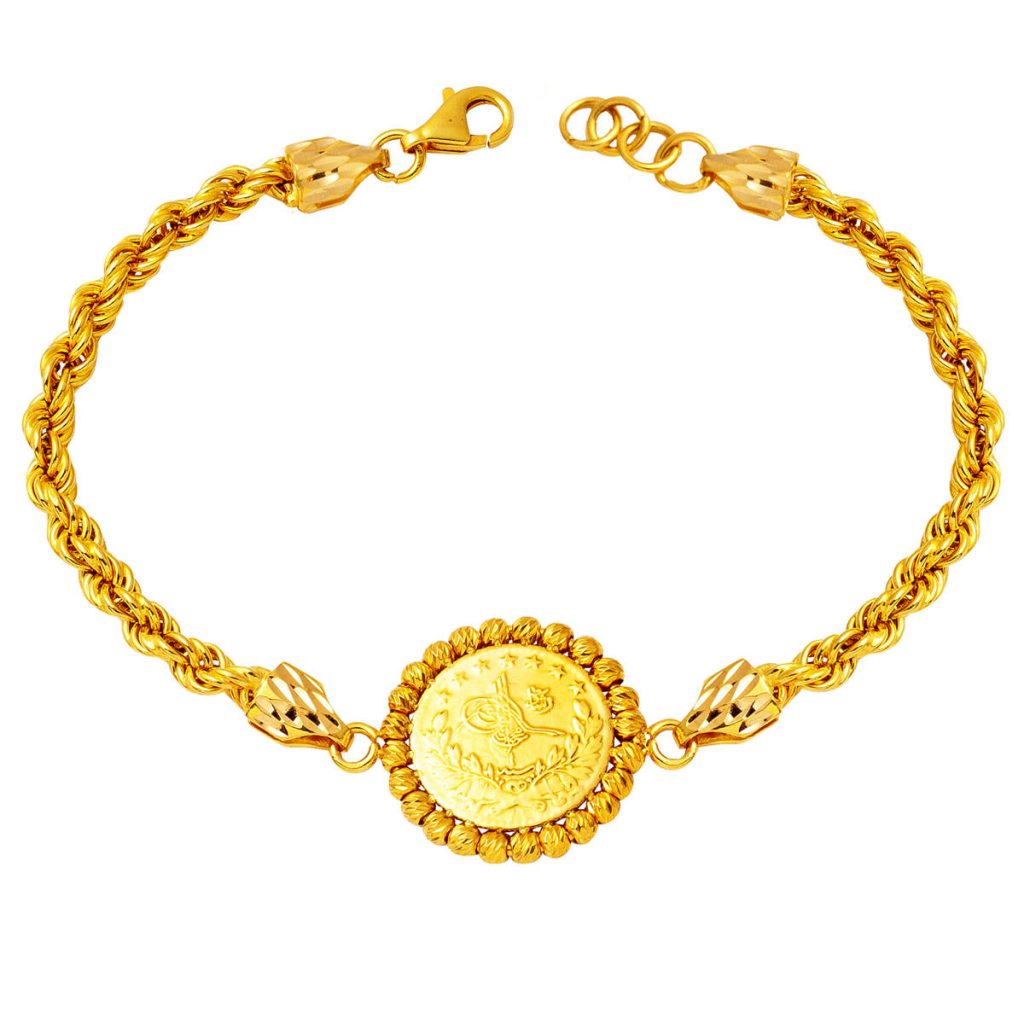 22 Carats Quart Resat en Or Bracelet