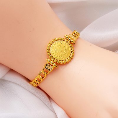 Gurmet Reşat Çeyrek Altınlı 22 Ayar Bileklik - 22K - 10.46g - EZ Gold