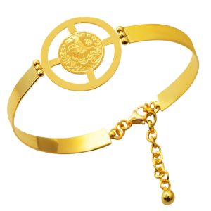 Resat Quarter Gold 22 Karat Pandora Bangle