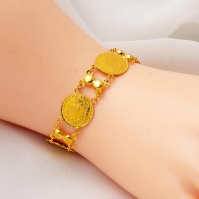6 Reşat Çeyrek Altınlı 22 Ayar Bileklik - 22K - 15g - EZ Gold