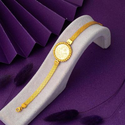 22 Ayar Yarım Reşatlı Altın Bileklik - 22K - 12g - EZ Gold