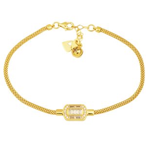 Jessica Chaine Baguette Or Bracelet