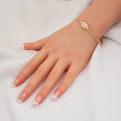 Jessica Zincir Baguette Gold Bracelet - 14K - 3.9g - EZ Gold