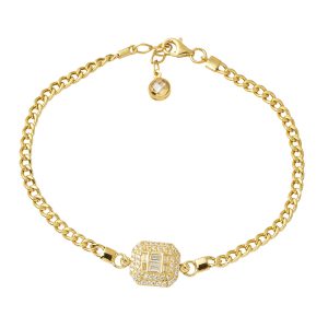 Spor Model Baguette Bracelet Gold 14 Karat
