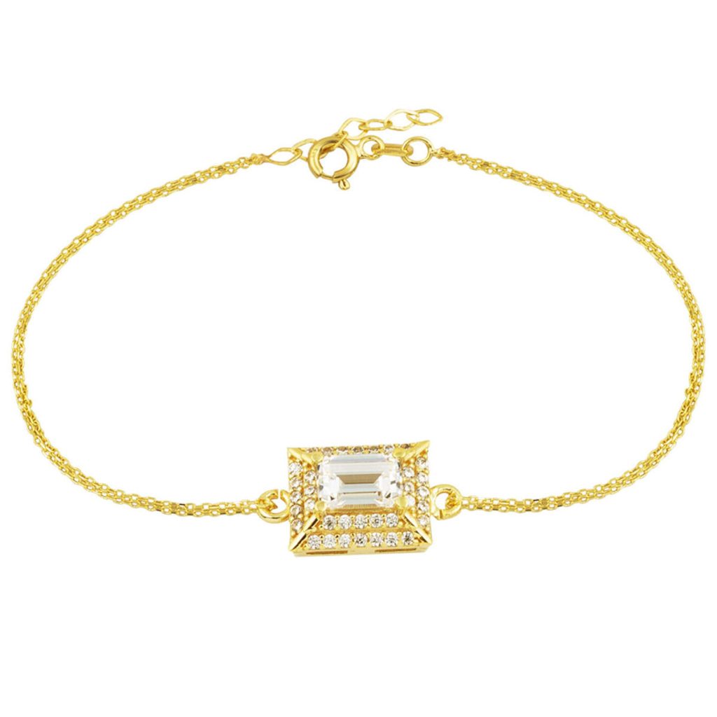Piramit Baguette Or Bracelet