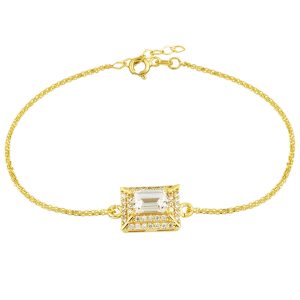 Piramit Baguette Gold Bracelet