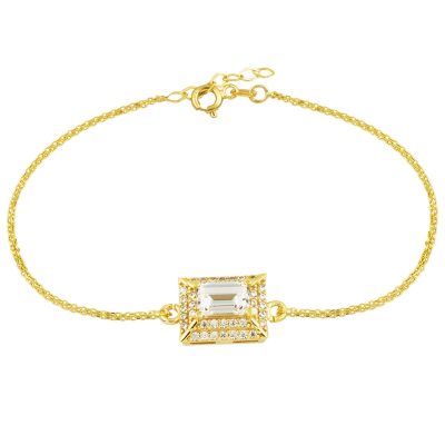 Piramit Baguette Gold Bracelet