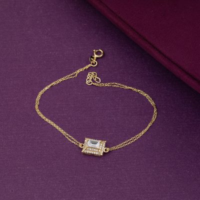 Piramit Baguette Gold Bracelet - 14K - 1.81g - EZ Gold