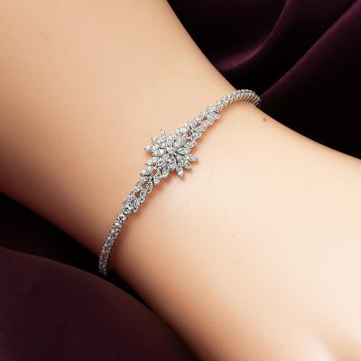 Kardelen 14K White Gold Bracelet - 14K - 3.56g - EZ Gold