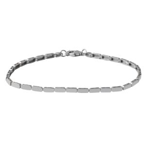 Minimaliste Design Blanc Or 14 Carats Bracelet