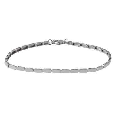 Minimal Design Blanc Or 14 Carats Bracelet fin