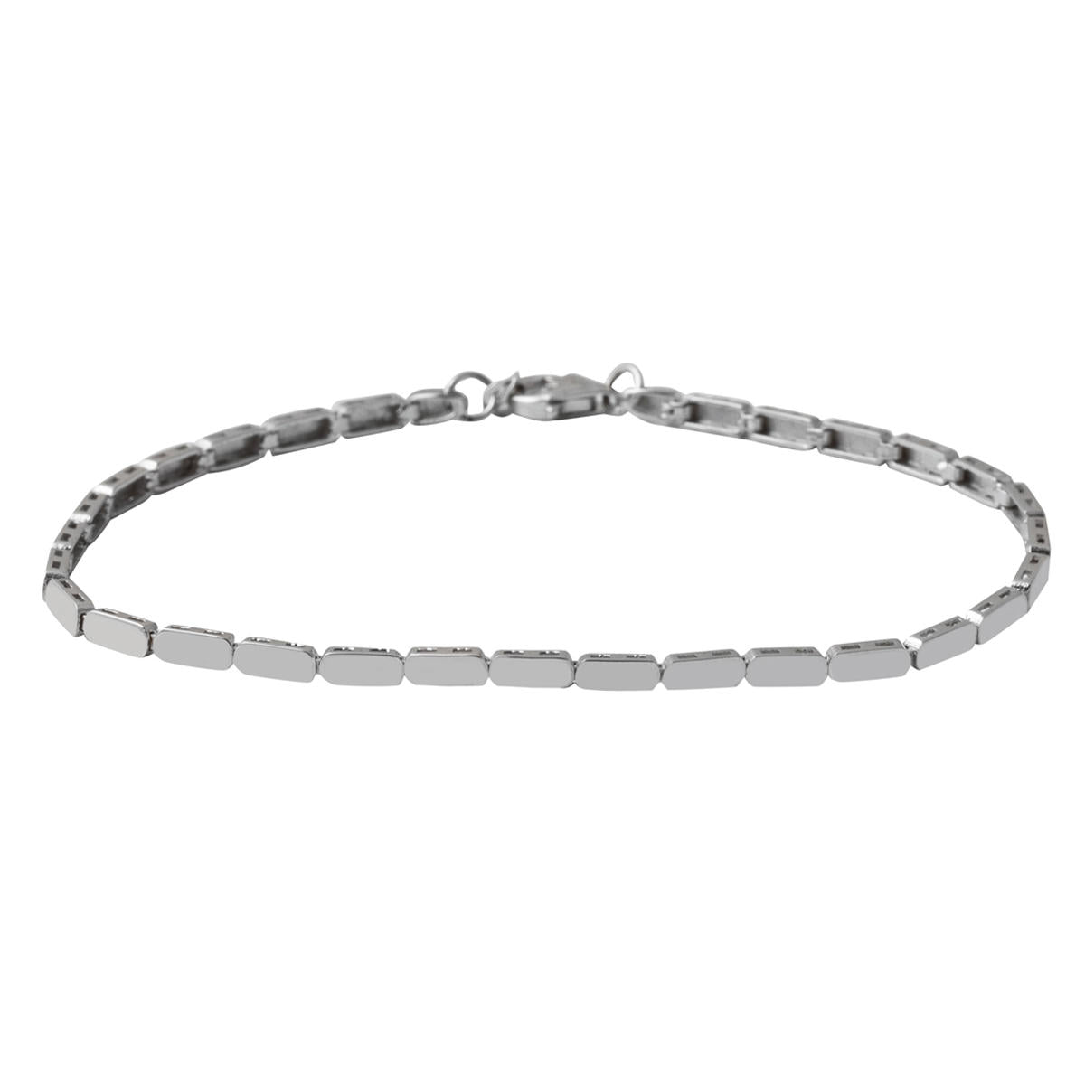 Minimalist Design White Gold 14 Karat Bracelet