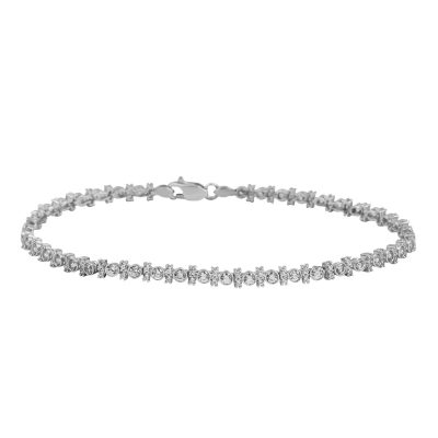 Elena White Gold River Bracelet