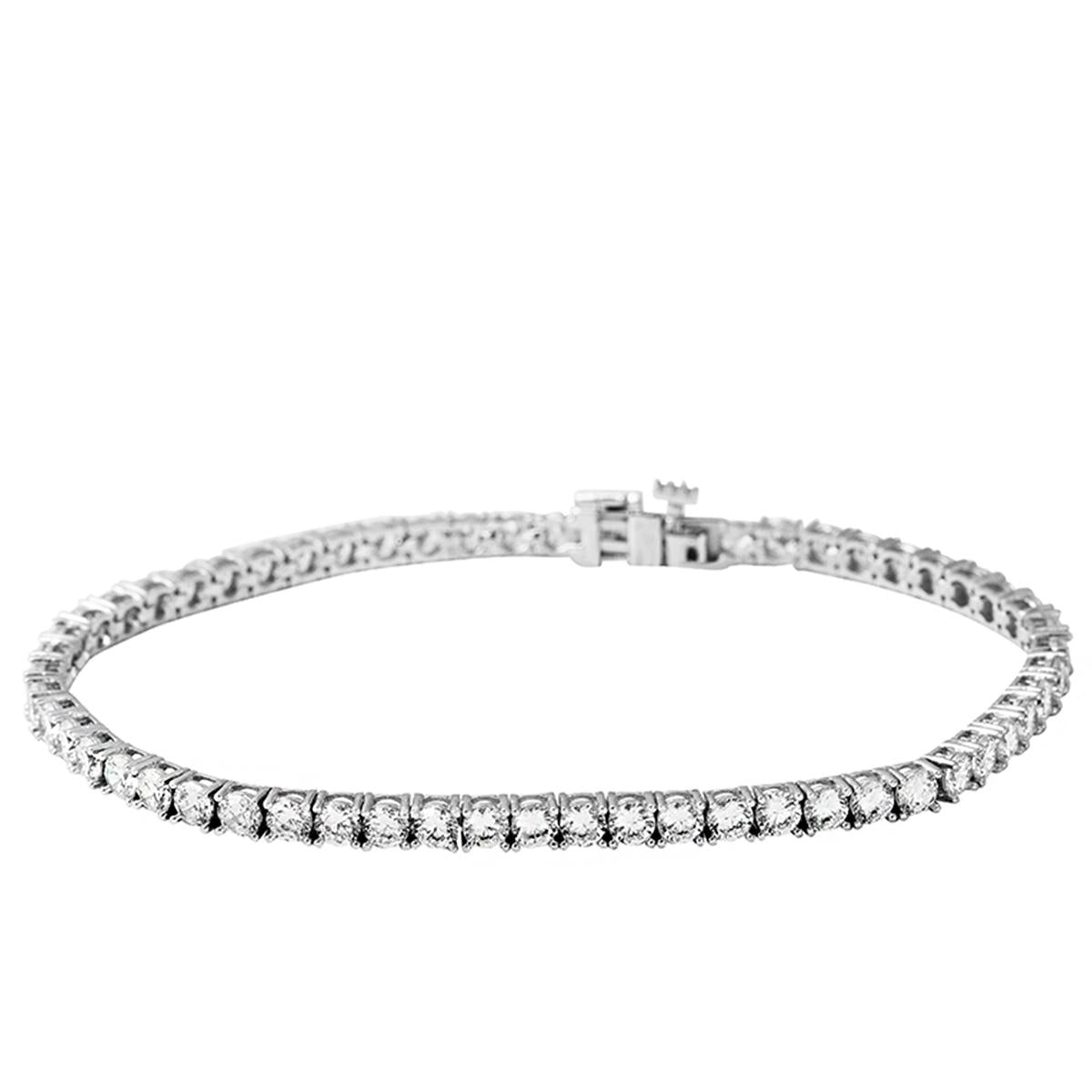 Filigree 14 Karat White Gold Bracelet