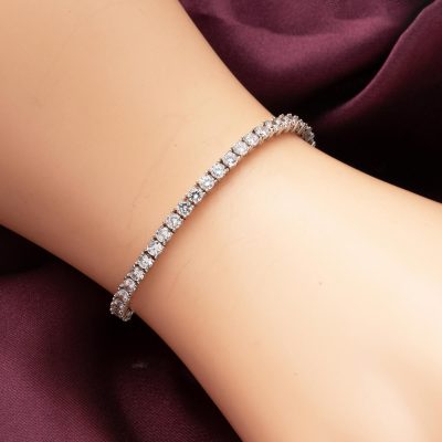 River 14K White Gold Bracelet - 14K - 8g - EZ Gold