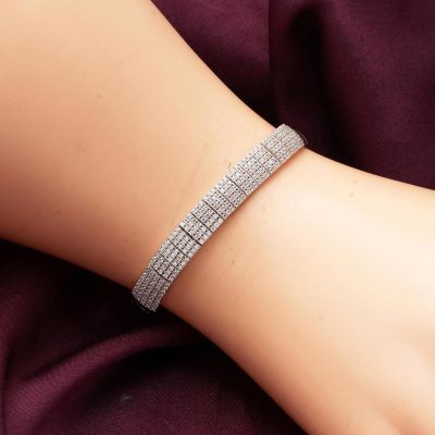 5 Row Su Yolu White Gold Bracelet - 14K - 6g - EZ Gold
