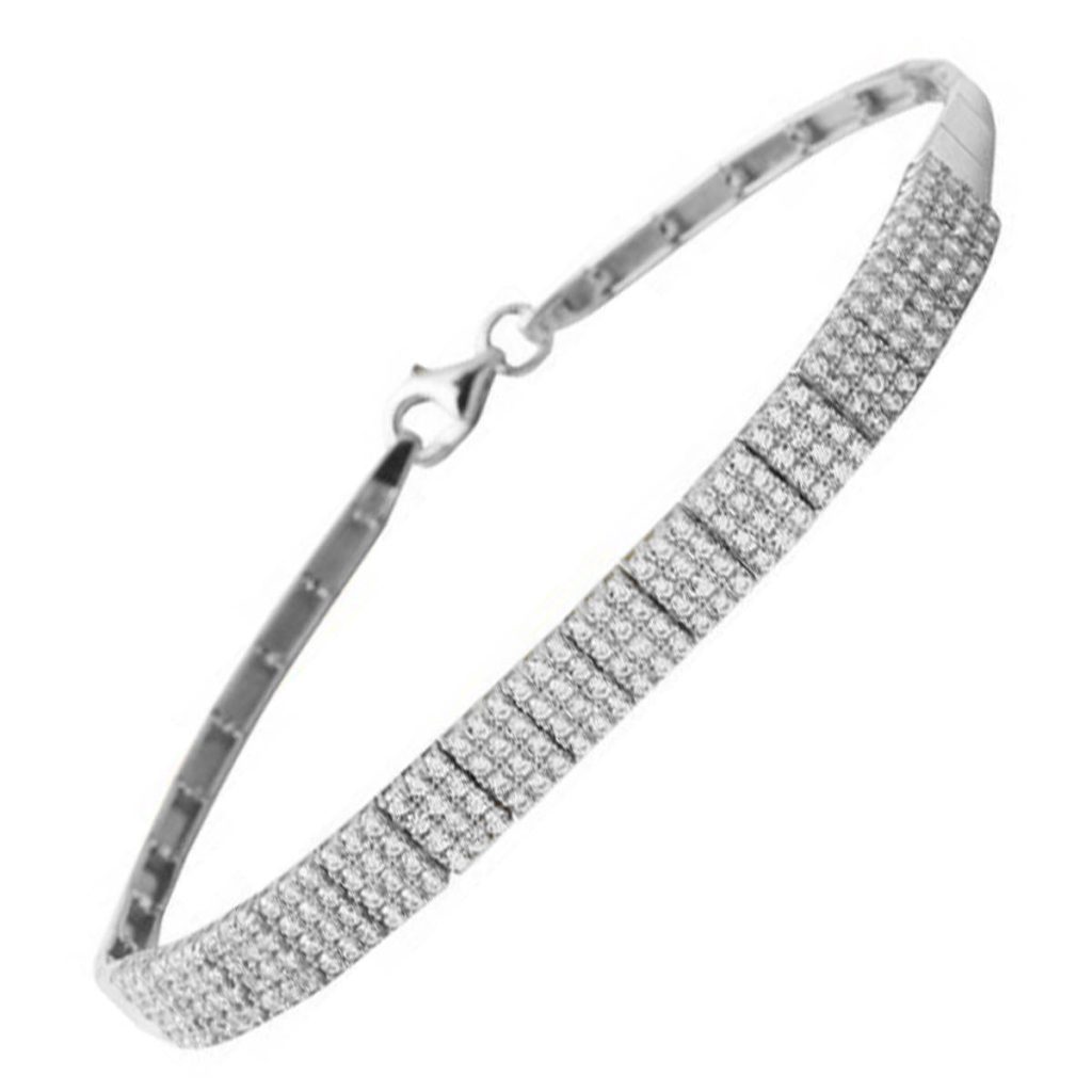 14 Karat White Gold Filigree Bracelet