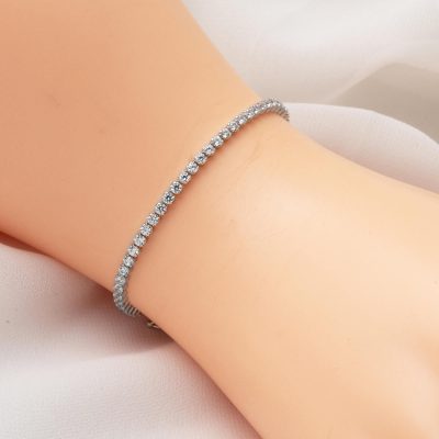 River 14K White Gold Bracelet - 14K - 5g - EZ Gold
