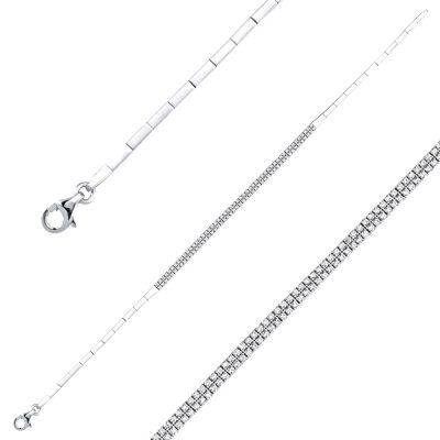 Çift Row River White Gold Bracelet