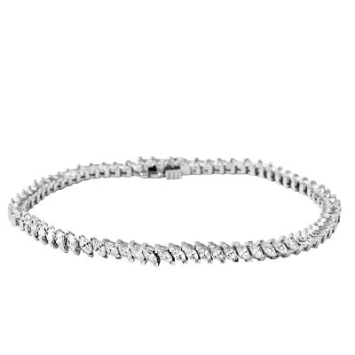 Markiz Su Yolu White Gold 14K Bracelet