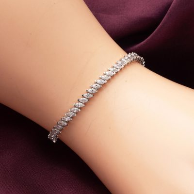 Markiz Su Yolu White Gold 14K Bracelet - 14K - 8.15g - EZ Gold